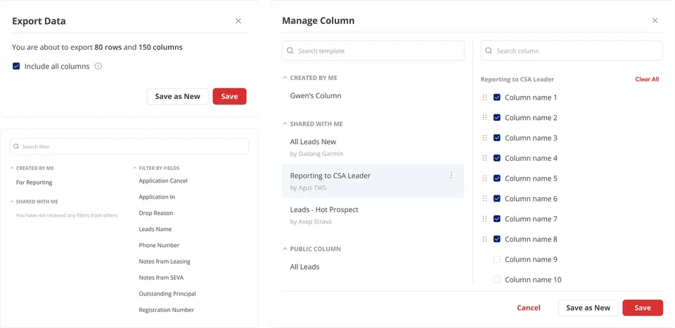 Filter, Column, and Export: Why do they matter for stakeholders?
